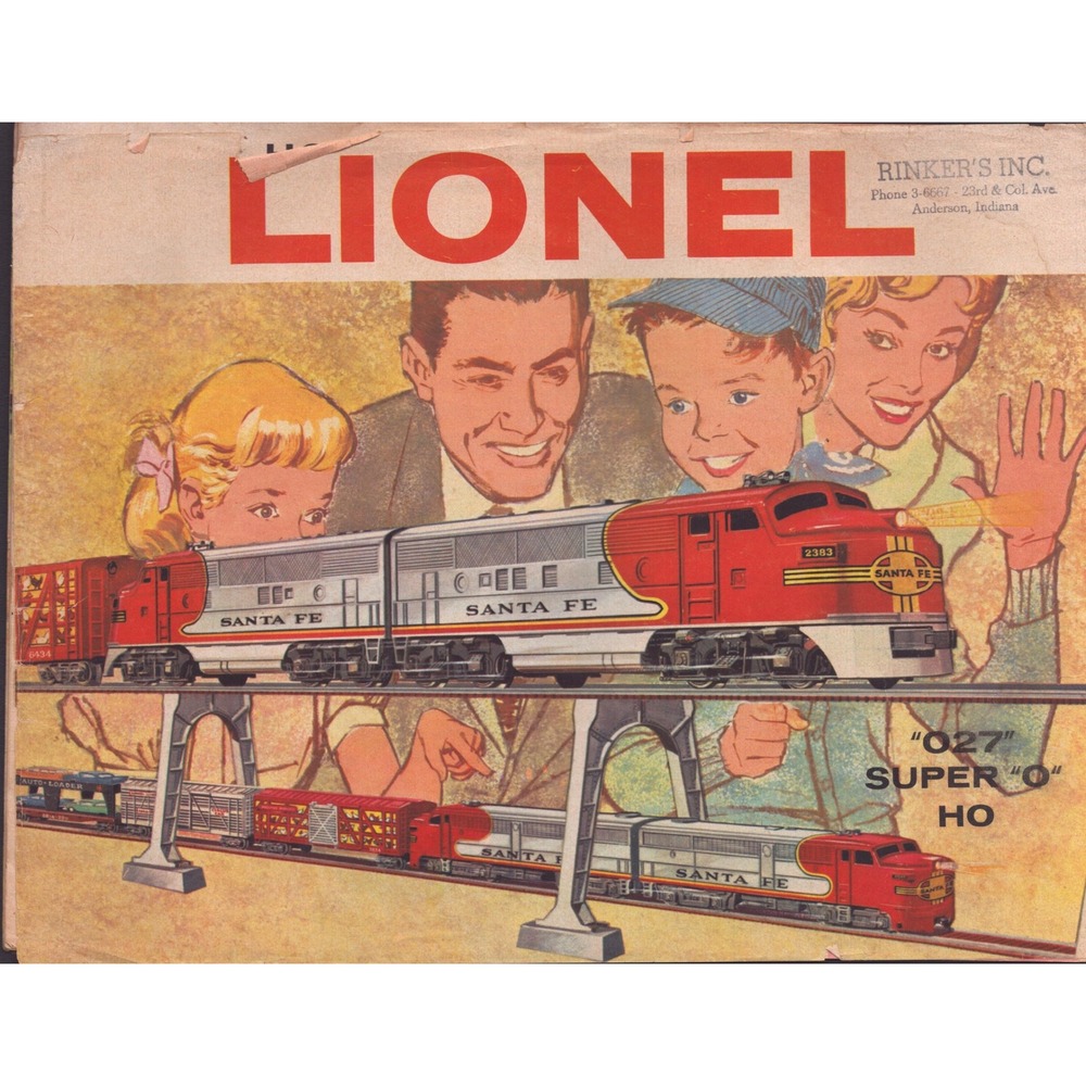 Vintage 1960 Lionel Trains Catalog O27 Super O HO Scale Santa Fe 2383 Rinkers